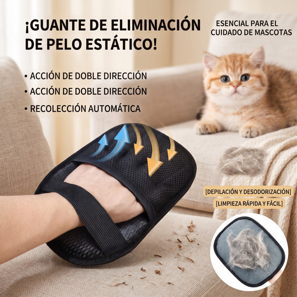 Guantes Quita Pelos de Mascotas