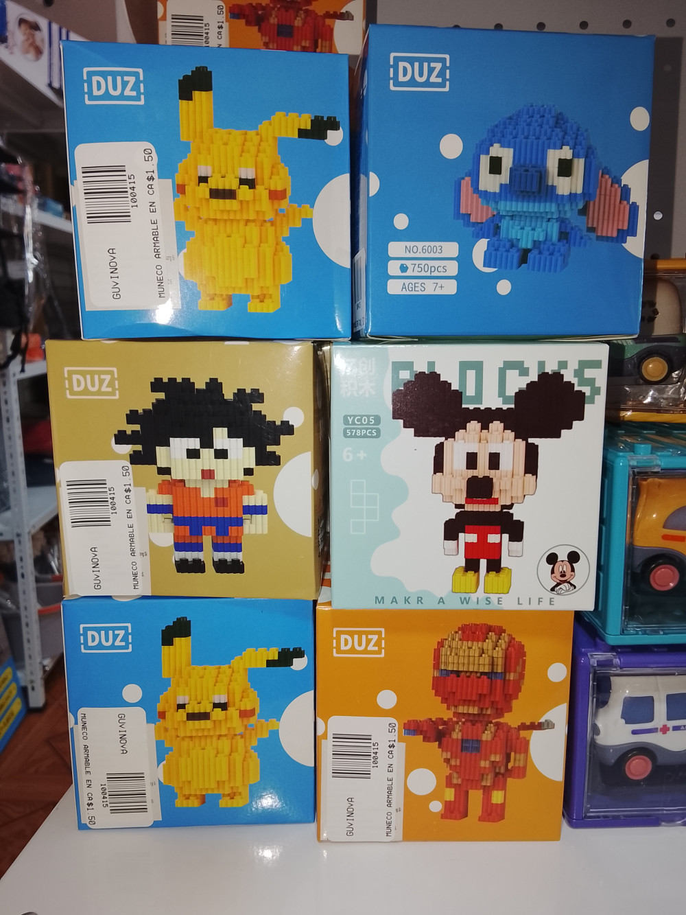 MUÑECO ARMABLE EN CAJA MAGIC BLOCK GB66