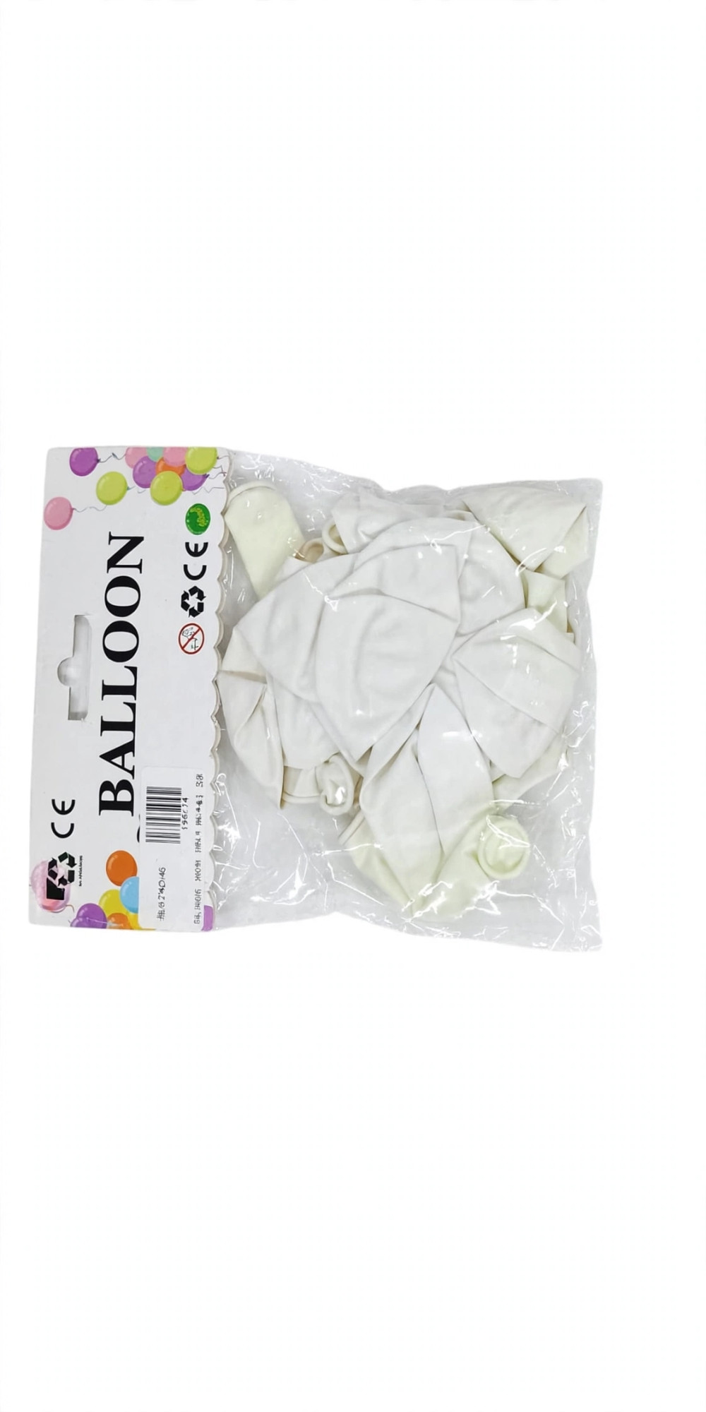 GLOBOS 30CM SOLO BLANCO 360B