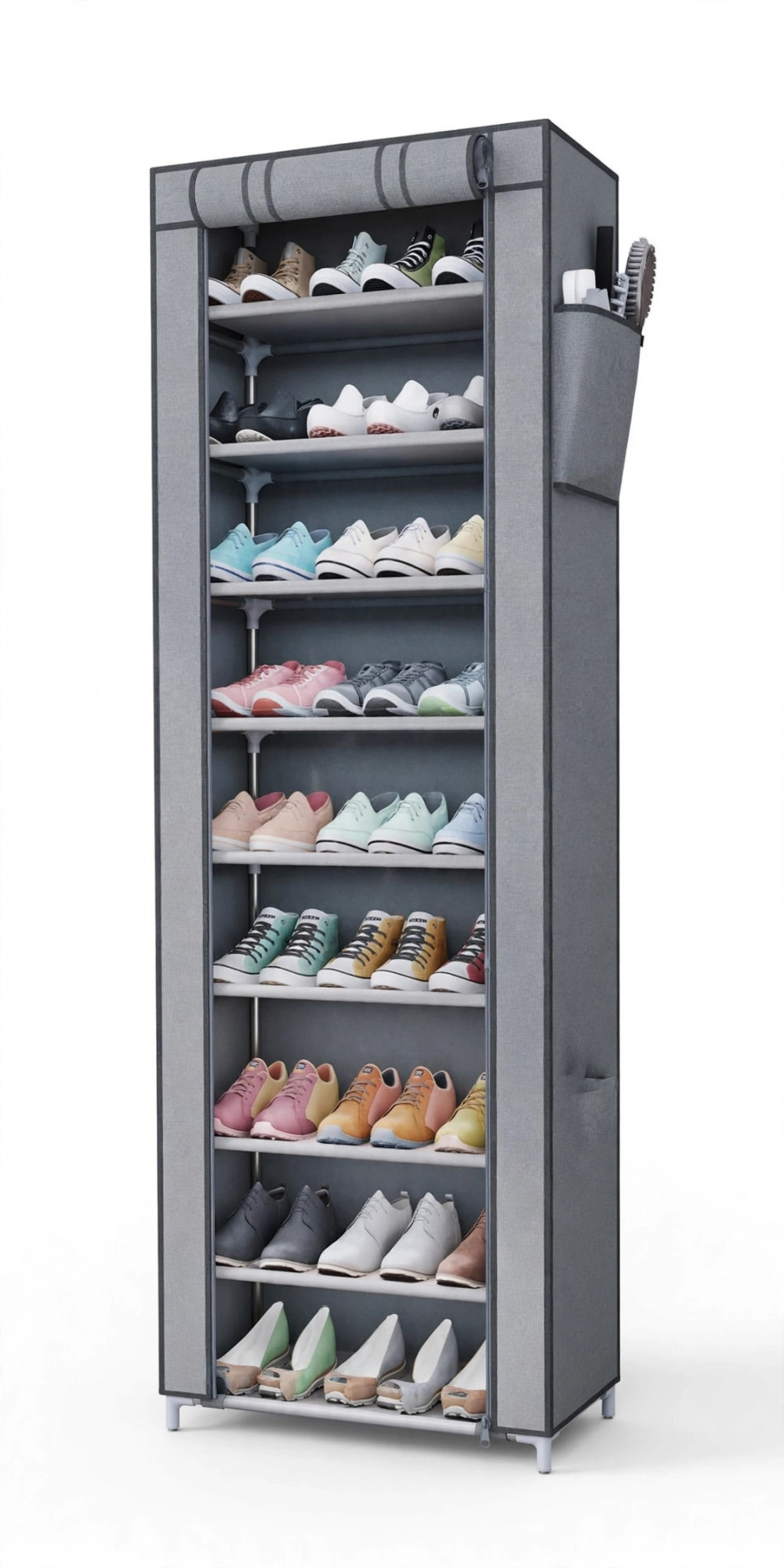ZAPATERA CON FORRO {58X30X158CM} BX16