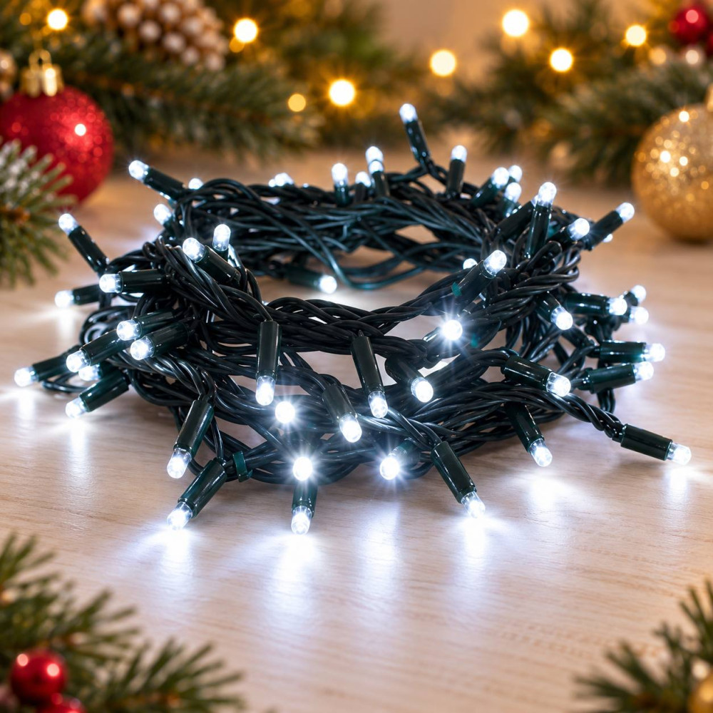 LUCES NAVIDEÑAS BLANCAS  200 LED