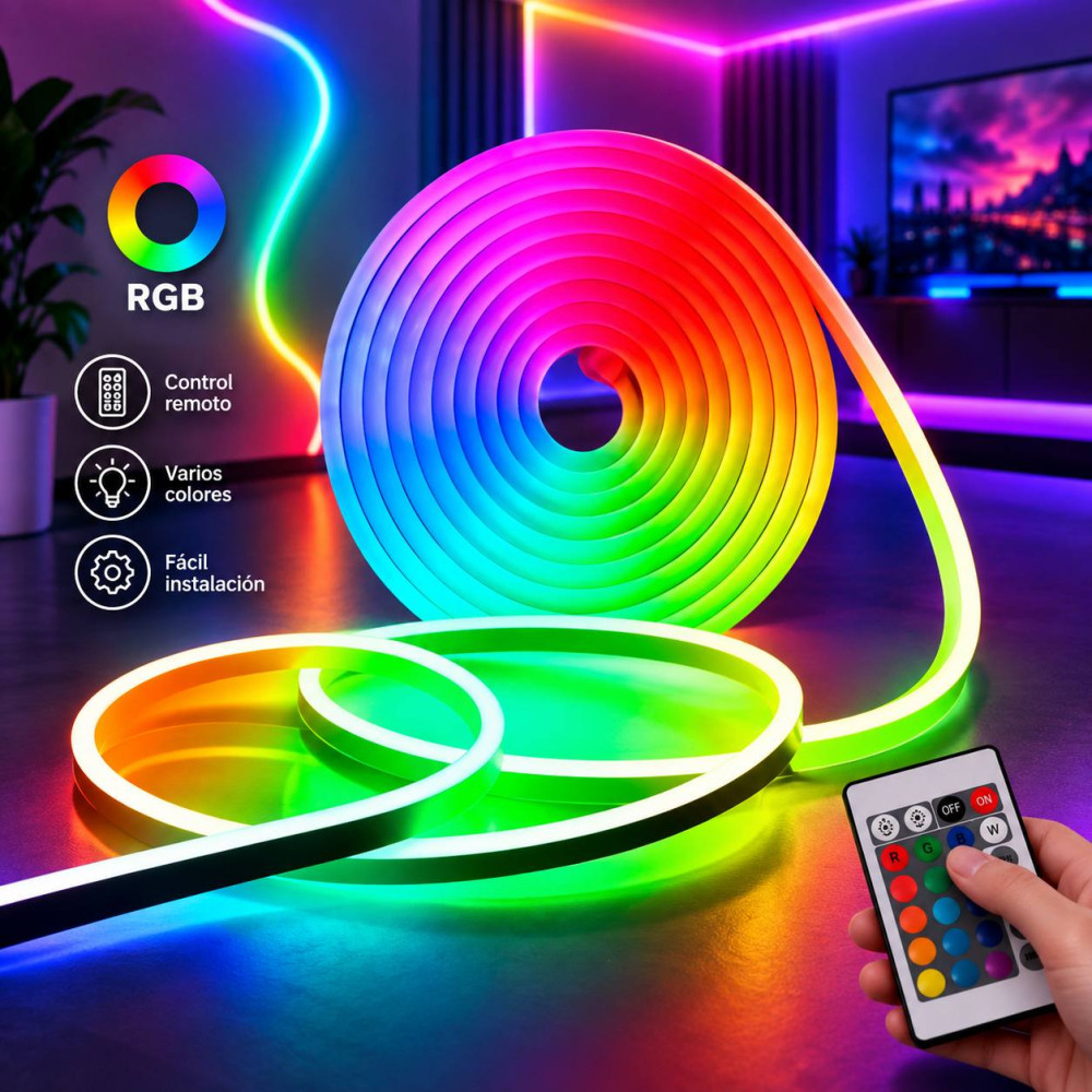 TIRA LED NEON ROPE BLUETOOTH 5M