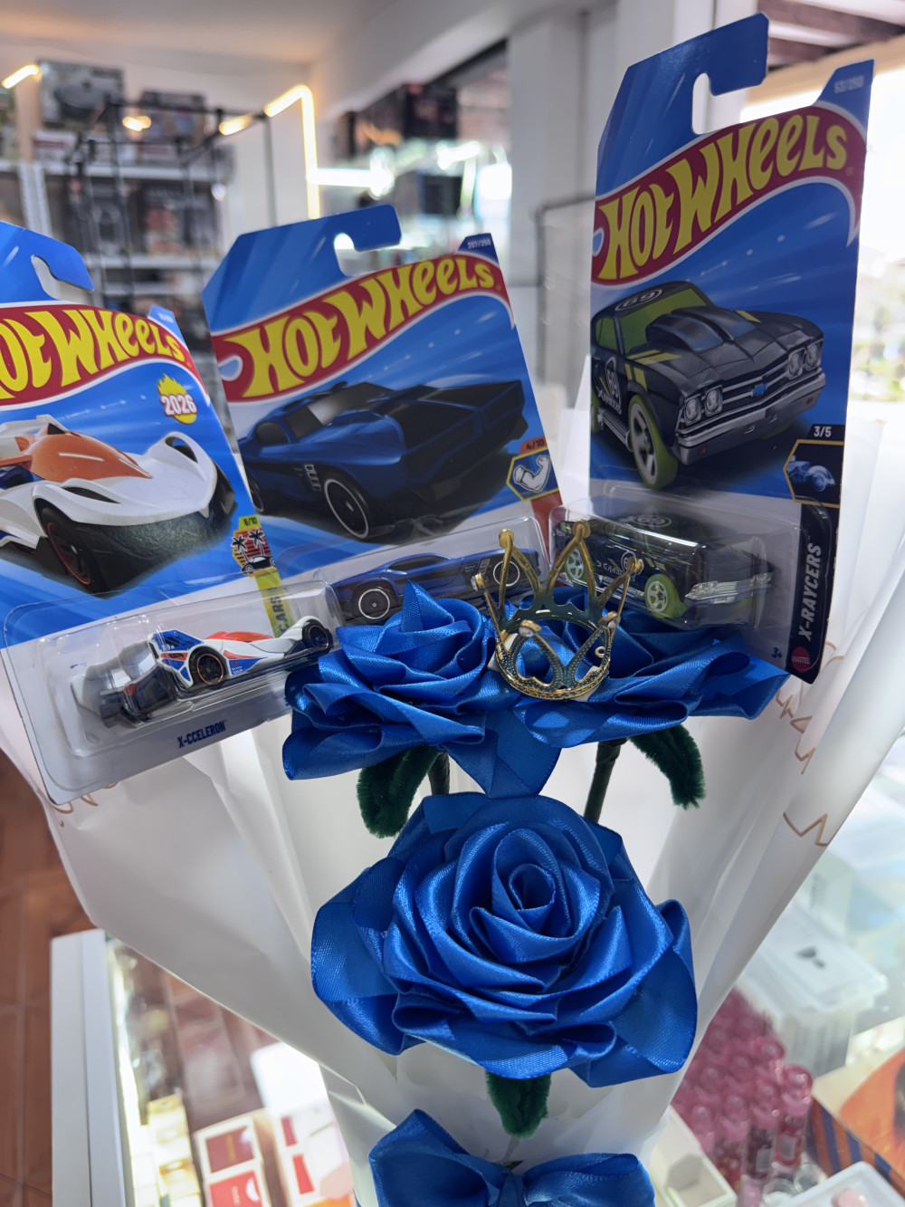 Flor eterna azul