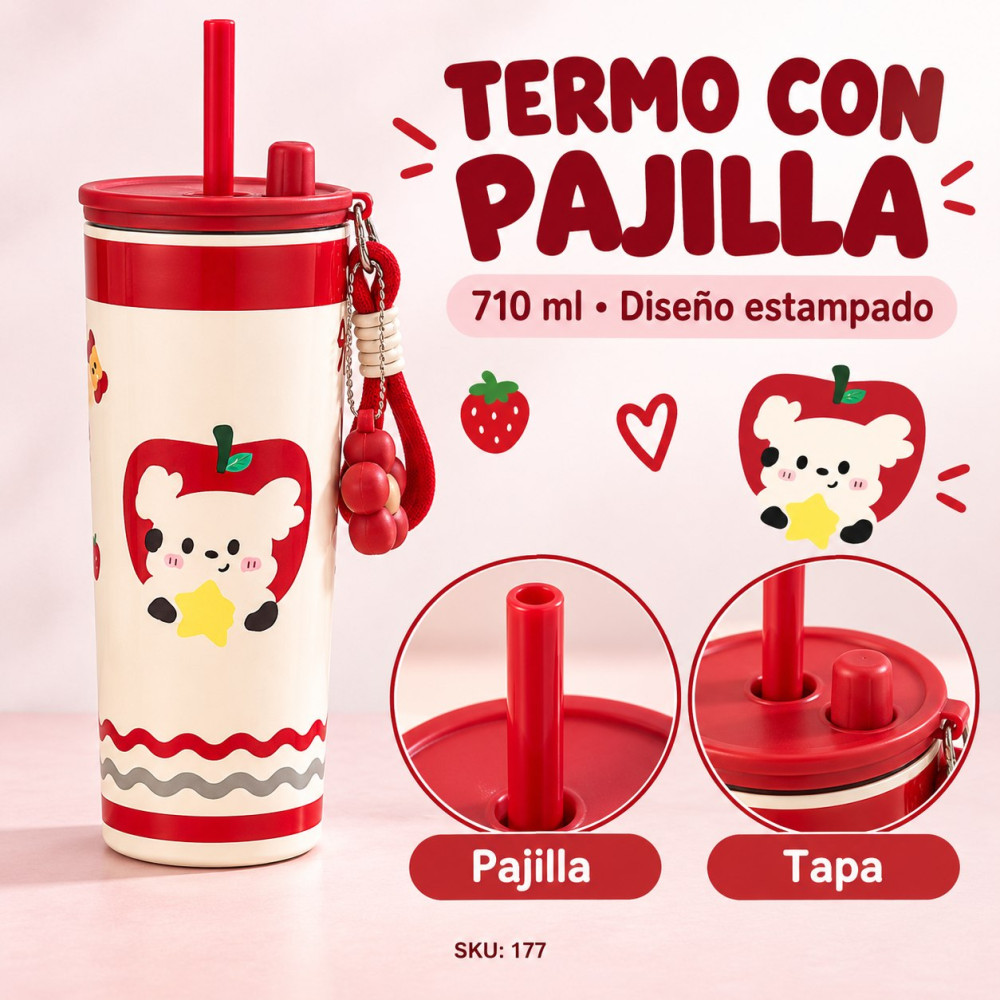 TERMO DE ACERO INOXIDABLE 316 DE 710 ML