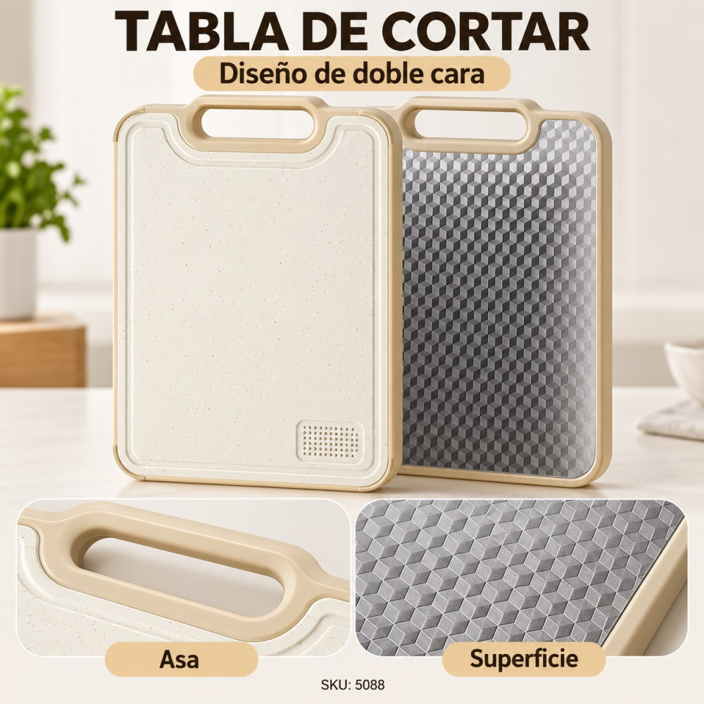 TABLA DE CORTAR ANTIBACTERIANA DE DOBLE CARA