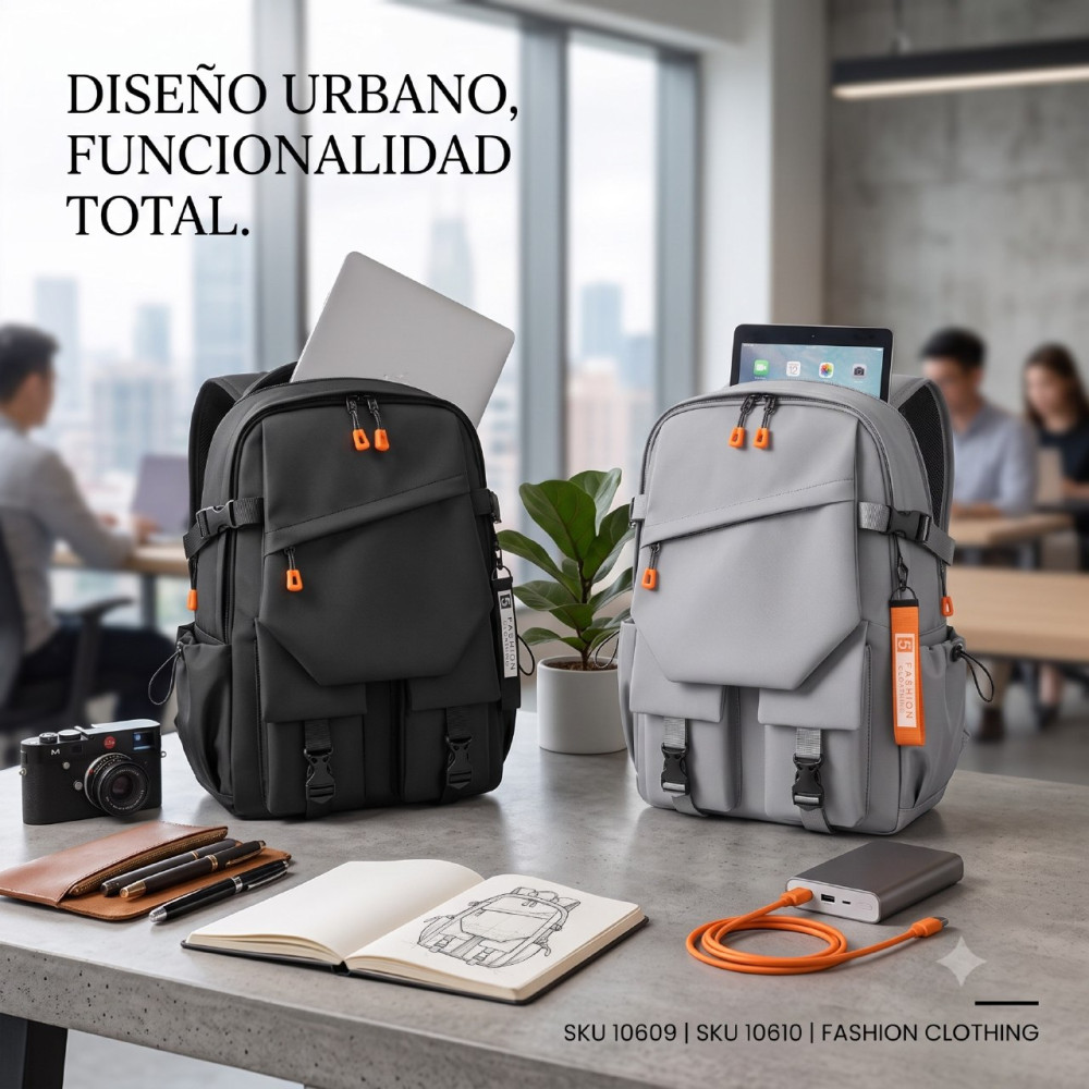Mochila impermeable de estilo casual coreano