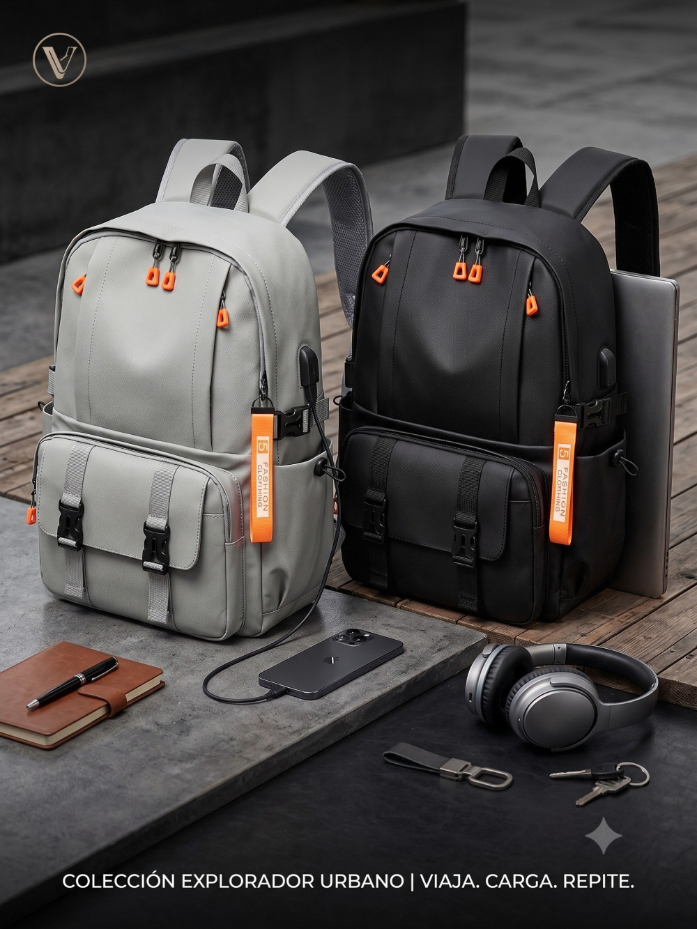 Mochila impermeable de estilo casual coreano