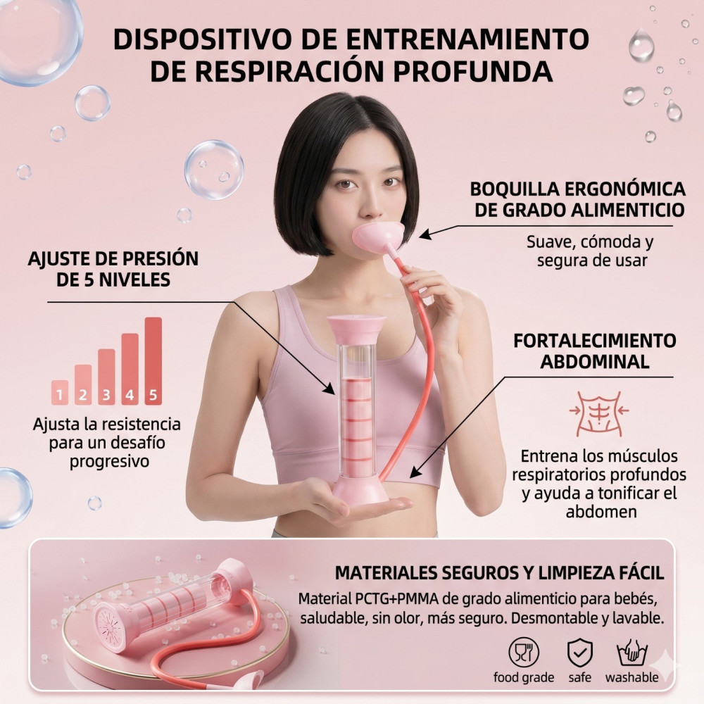 Dispositivo de entrenamiento de respiración portátil