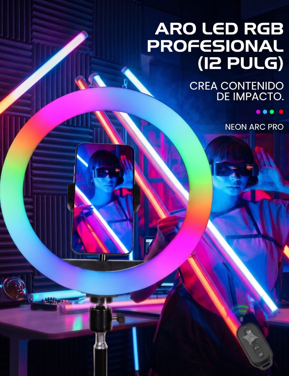 Aro de luz 12 pulg