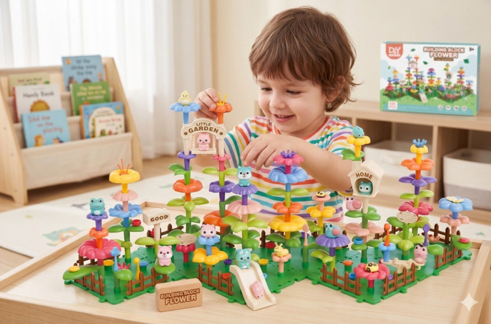 Bloques de jardín Flores 145 pcs